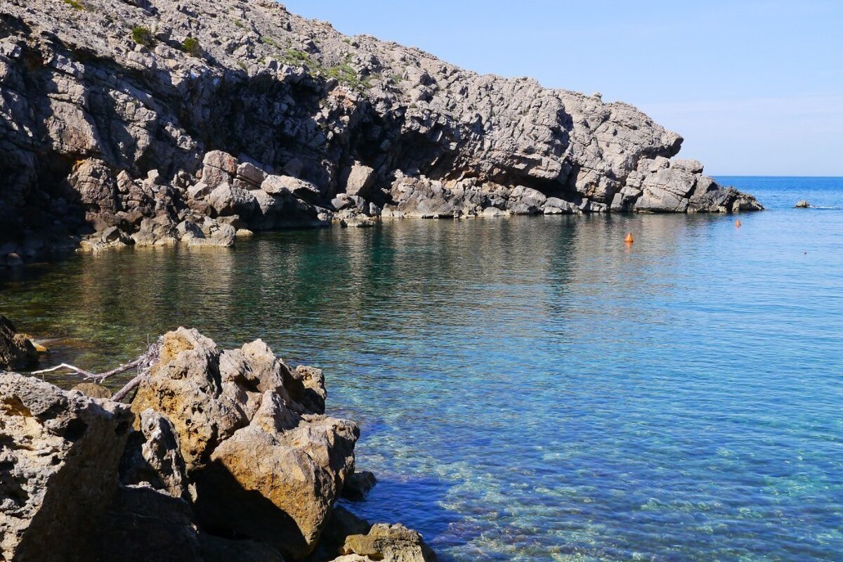 clear water Cala carbo Ibiza