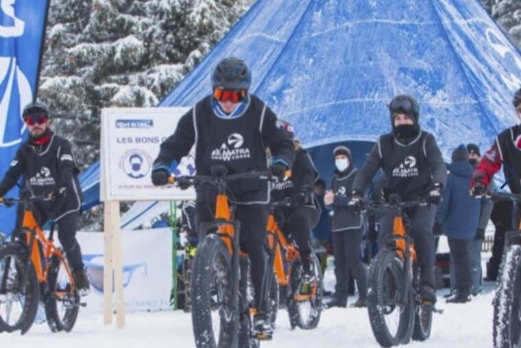 E-Fat bike snow test in Meribel
