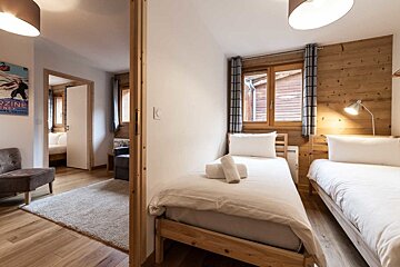 Florimont No.2 Apartment, Morzine twin room