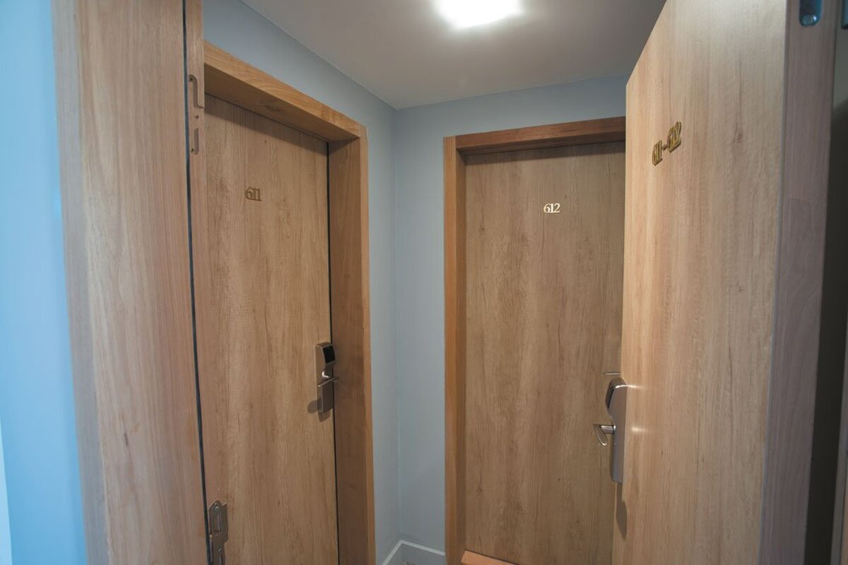 A door with the number 62 on it