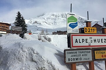 Cold temperatures keep the snow fresh in Alpe d'Huez