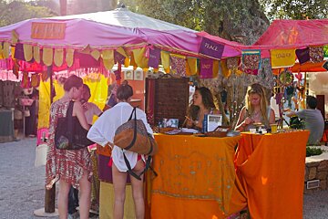 stalls at Las Dalias, san carlos, ibiza