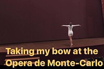 JLo on stage in monaco