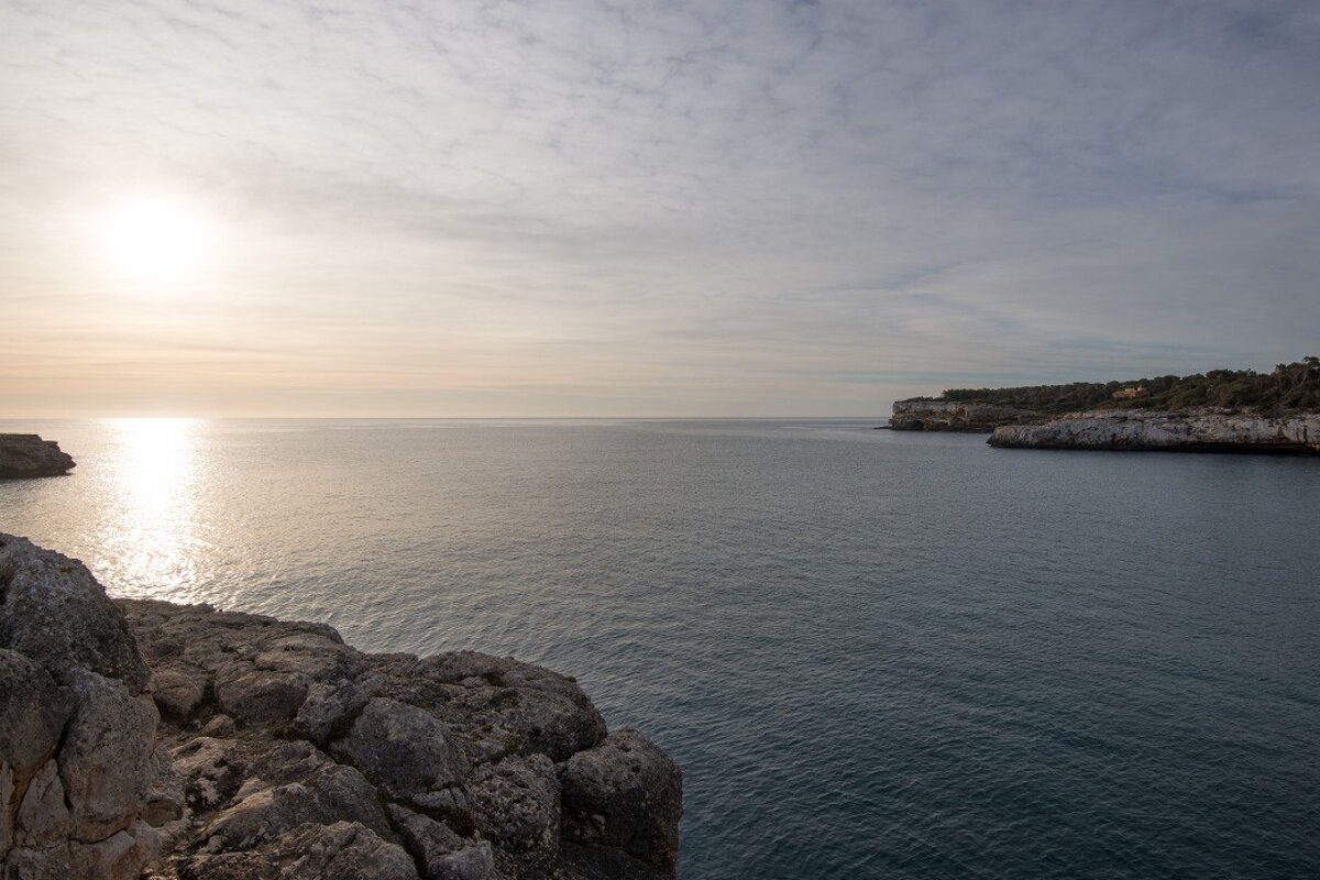 Cala Mondrago Beach at dawn