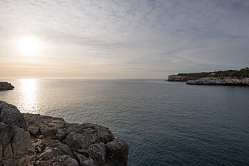 Cala Mondrago Beach at dawn