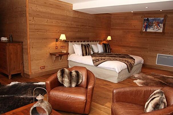 a picture of a hotel suite at Courcheneige Hotel, Courchevel