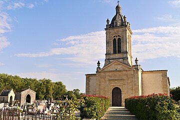 the front of St Michel church-Chateau Margaux