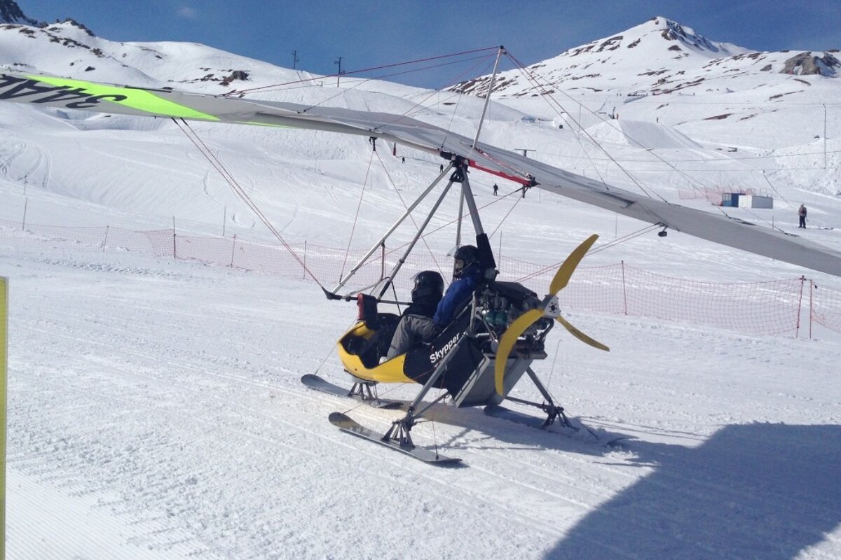taking off in a microlight