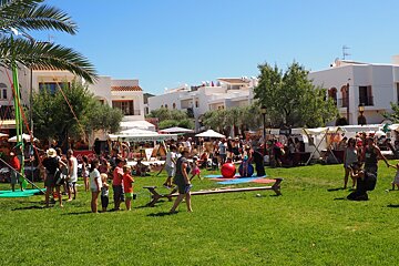 the centre of the village of san carlos ibiza