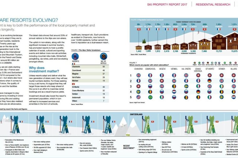 infographics for the ski property market