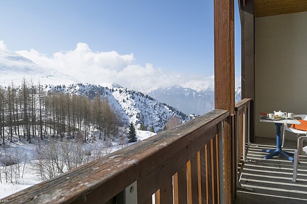 1 bed apartments - Residences Les Bergers, Alpe d'Huez balcony