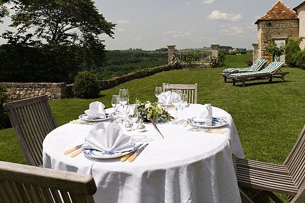 La Chartreuse du Bignac Restaurant, St Nexans garden
