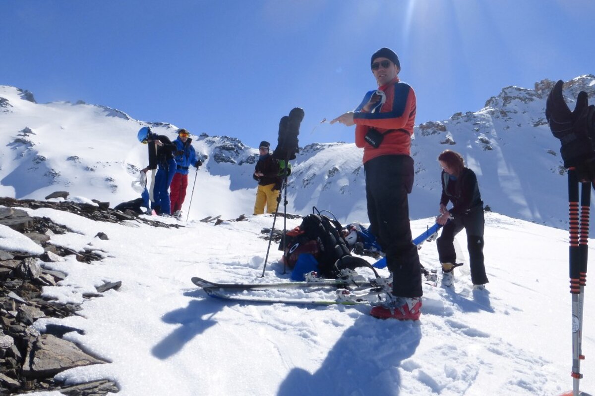 a group of people skinning up in the sun