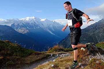 Trail running in Chamonix, mountain race