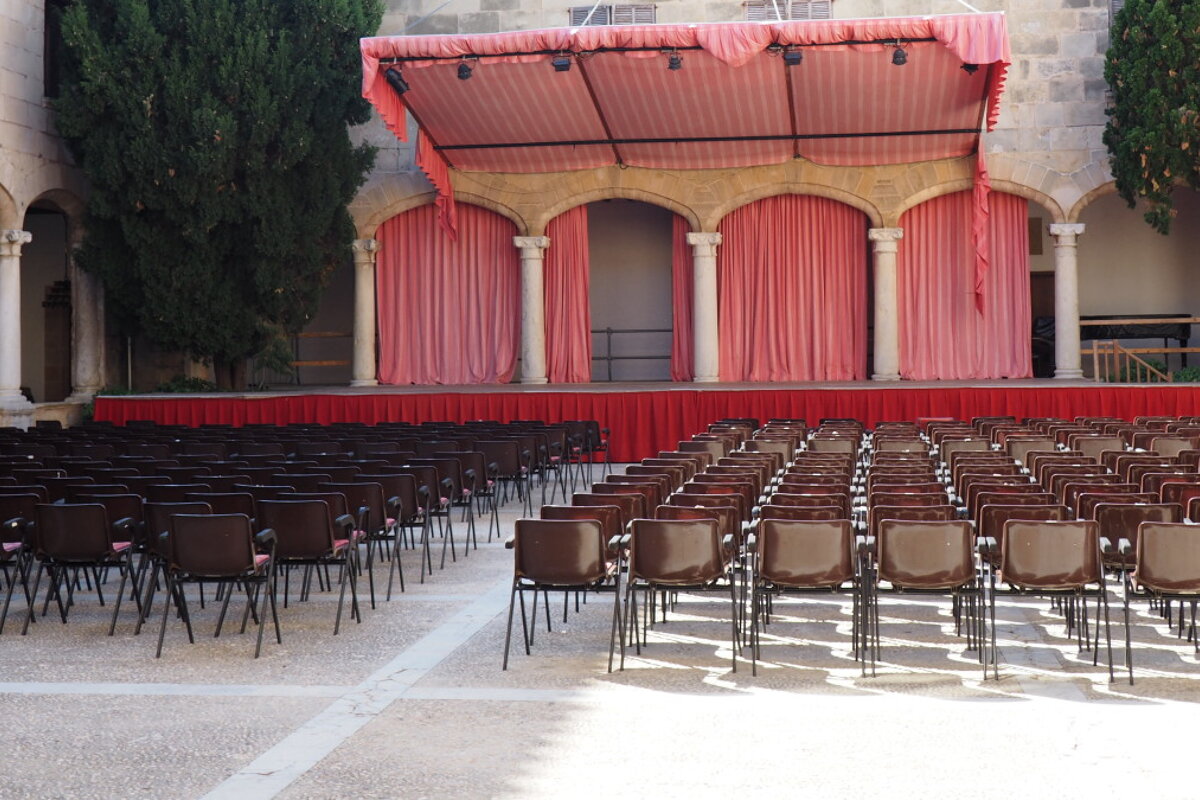 seating for a festival concert in mallorca