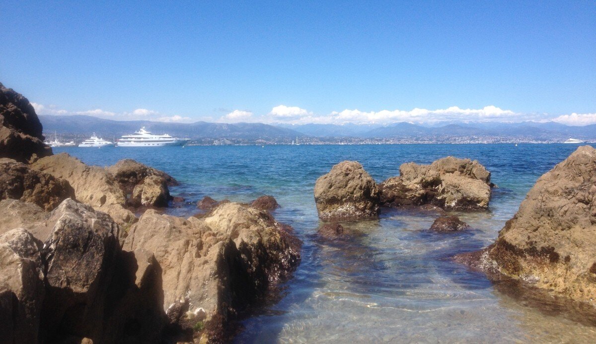 Warm sunshine in early November on the Cote d'Azur