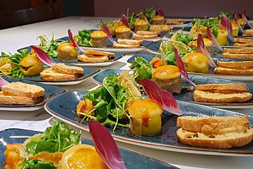 Dishes at Gaudeix restaurant in Palma