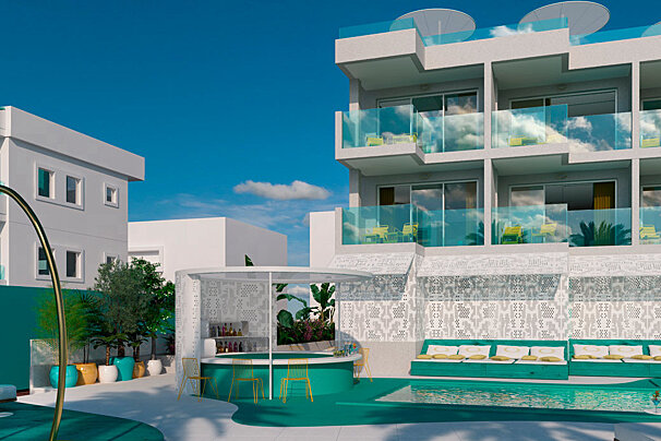 Santos Dorado Suites Hotel, Playa d'en Bossa exterior