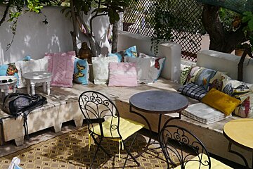 terrace at the rabbit hole ibiza