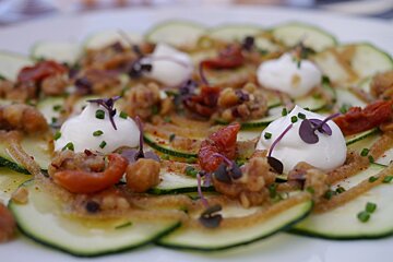 salad at the blue marlin in Ibiza