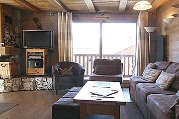 Grange 1 Apartment, Meribel Village living-room