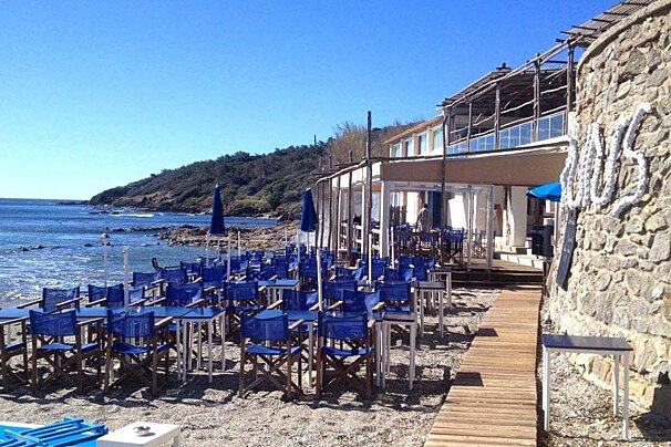 Plage des Salins Beach Club, Saint Tropez terrace