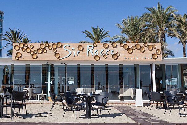 Sir Rocco Beach Club, Playa d'en Bossa restaurant