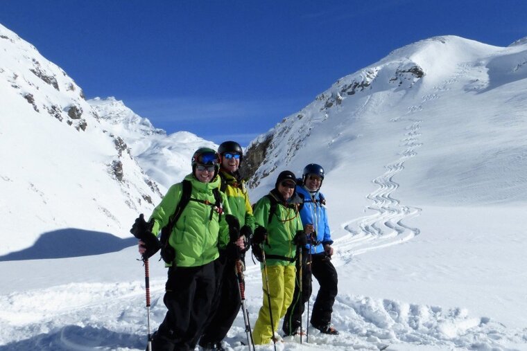Suprise sunshine in Val d'Isere
