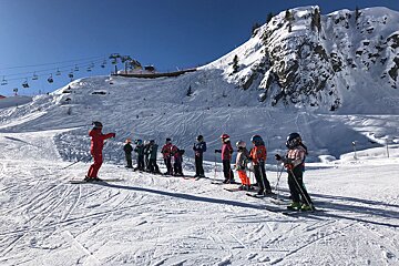 December in Les Houches on the pistes