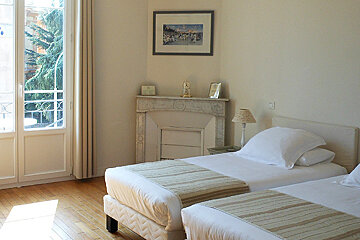 Villa les Cygnes Hotel, Nice twin bedroom