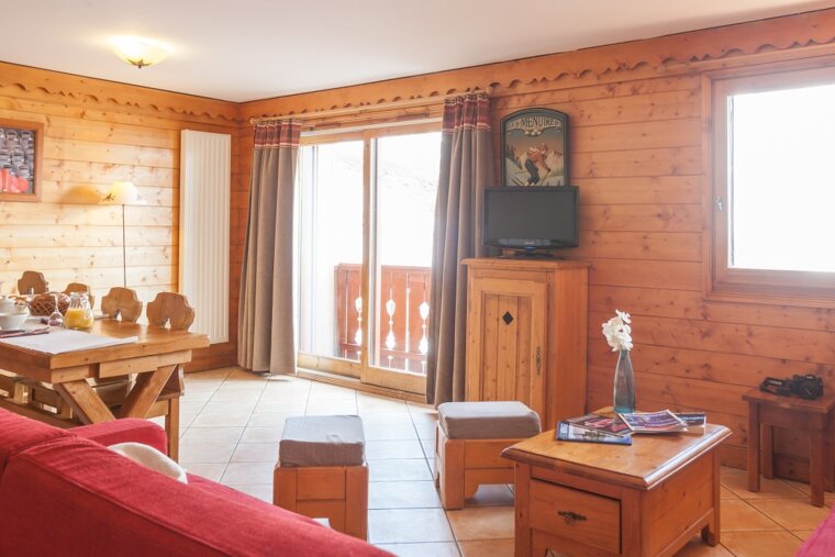 1 bed apartments - Les Alpages de Reberty Premium, Les Menuires living room