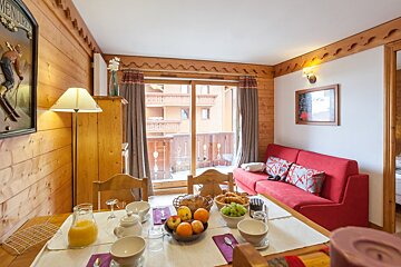 1 bed apartments - Les Alpages de Reberty Premium, Les Menuires living room