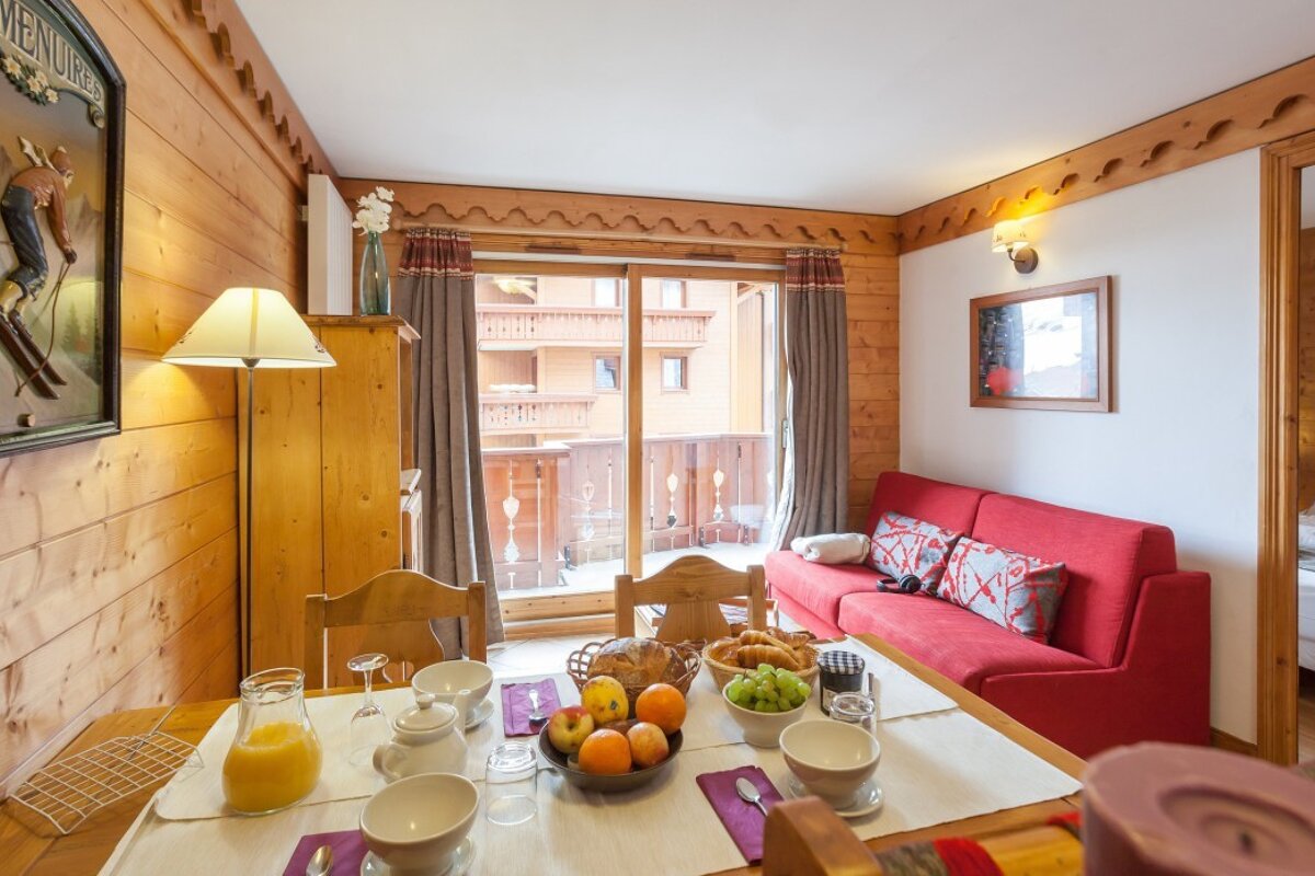 1 bed apartments - Les Alpages de Reberty Premium, Les Menuires living room