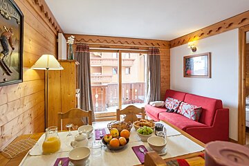 1 bed apartments - Les Alpages de Reberty Premium, Les Menuires living room