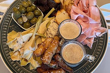 Tapas plate at La Perla