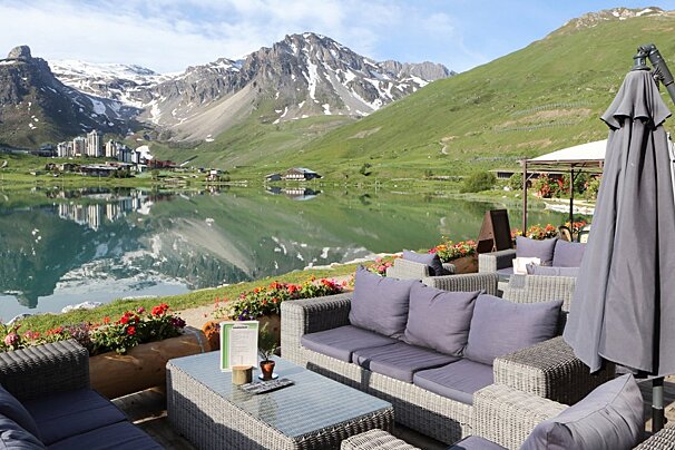 Lo Terrachu Hotel, Tignes Le Lac terrace