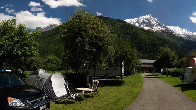 Ile des Barrats Campsite, Chamonix Main Town