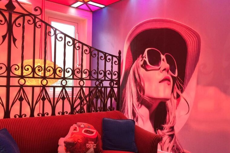 Hotel Mademoiselle, Juan les Pins lobby