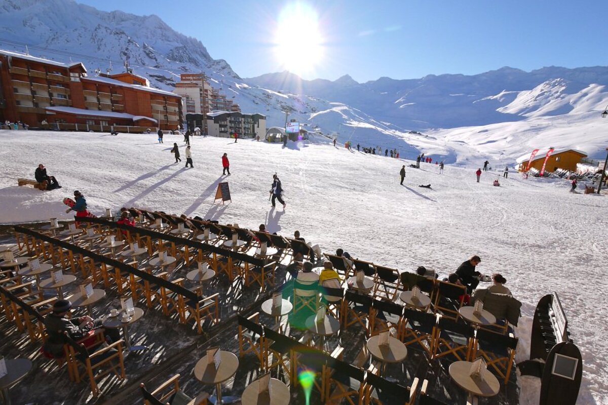 La Face Ouest Restaurant, Val Thorens restaurant terrasse
