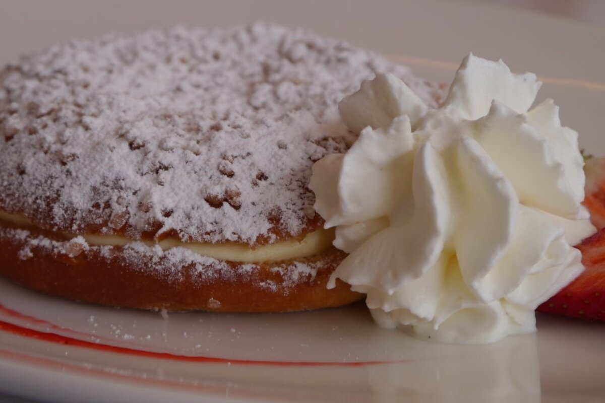 a tarte tropezienne dessert in st tropez