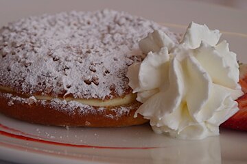 a tarte tropezienne dessert in st tropez