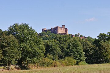 a view over to Chateau Castelnau, Bretenoux