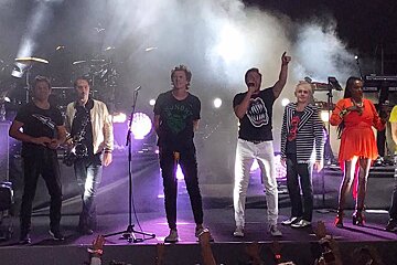 Duran Duran on stage in Monaco