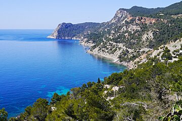 coastal view at es cubells ibiza