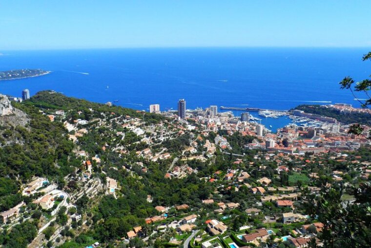 a view of Monaco by the sea