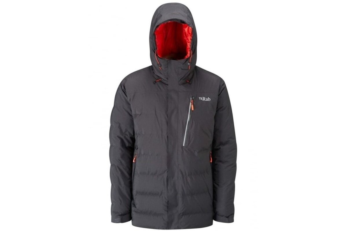 a hooded winter jacket