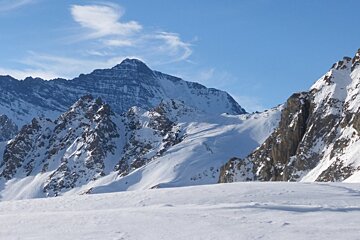 a mountain near tignes