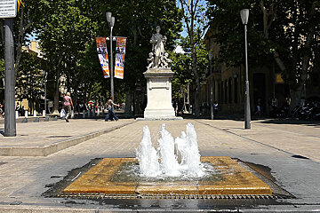 a fountain in provence