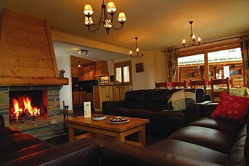 Le Notus Chalet, Courchevel Moriond 1650 lounge