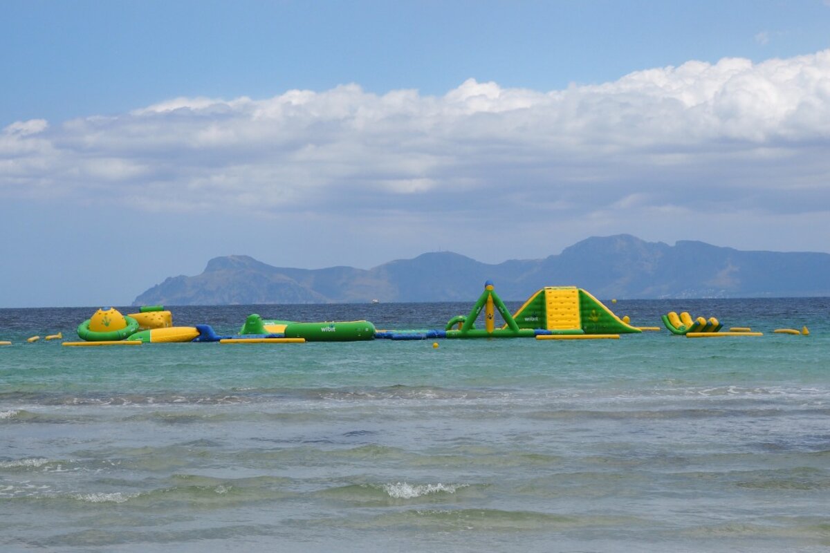 inflatable areas out at sea